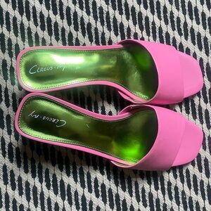 CIRCUS NY Sam Edelman Hot Pink Nova Slide Sandals | Sz 8 | Excellent condition